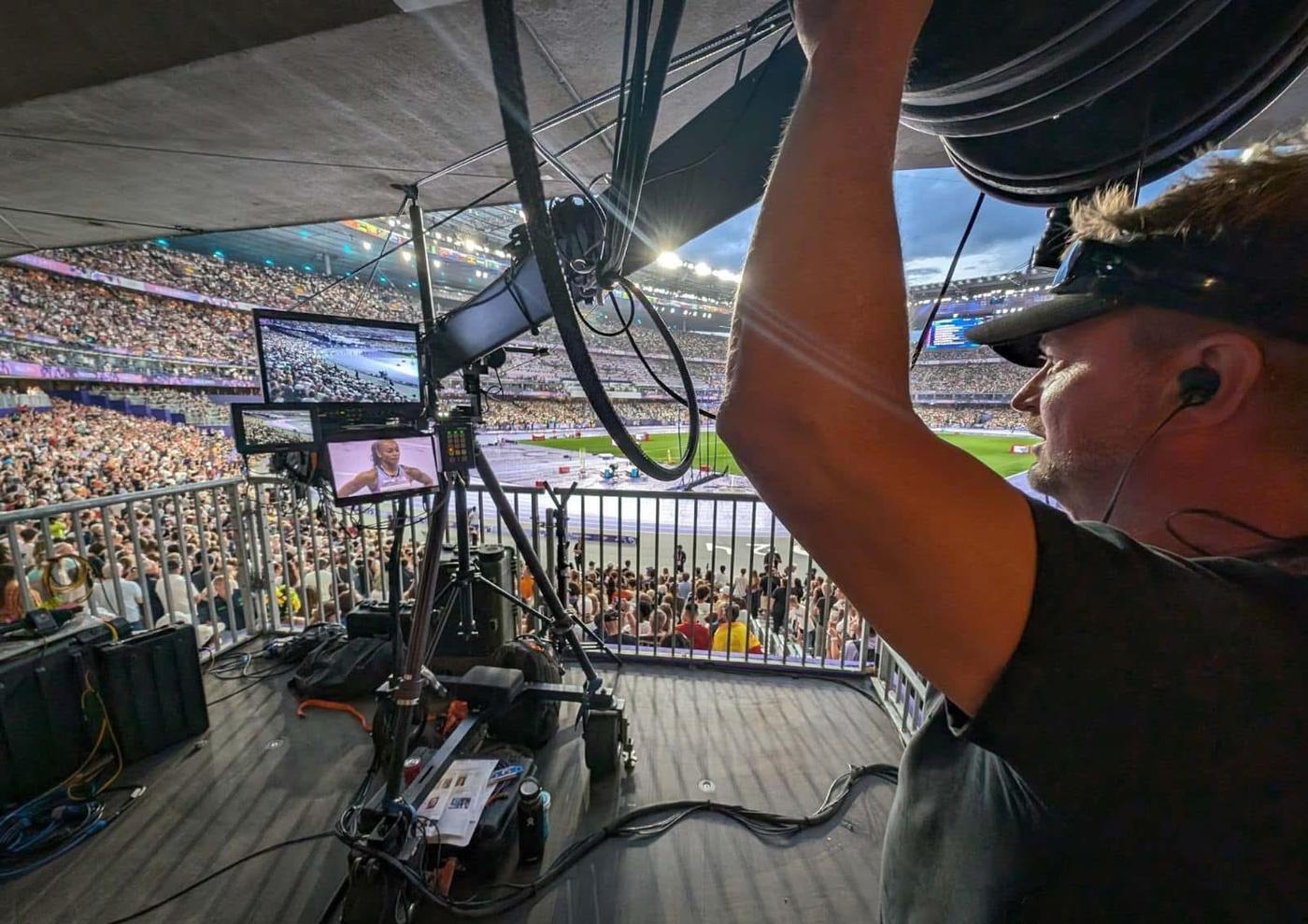 Craig Frankenhoff camera jib on location