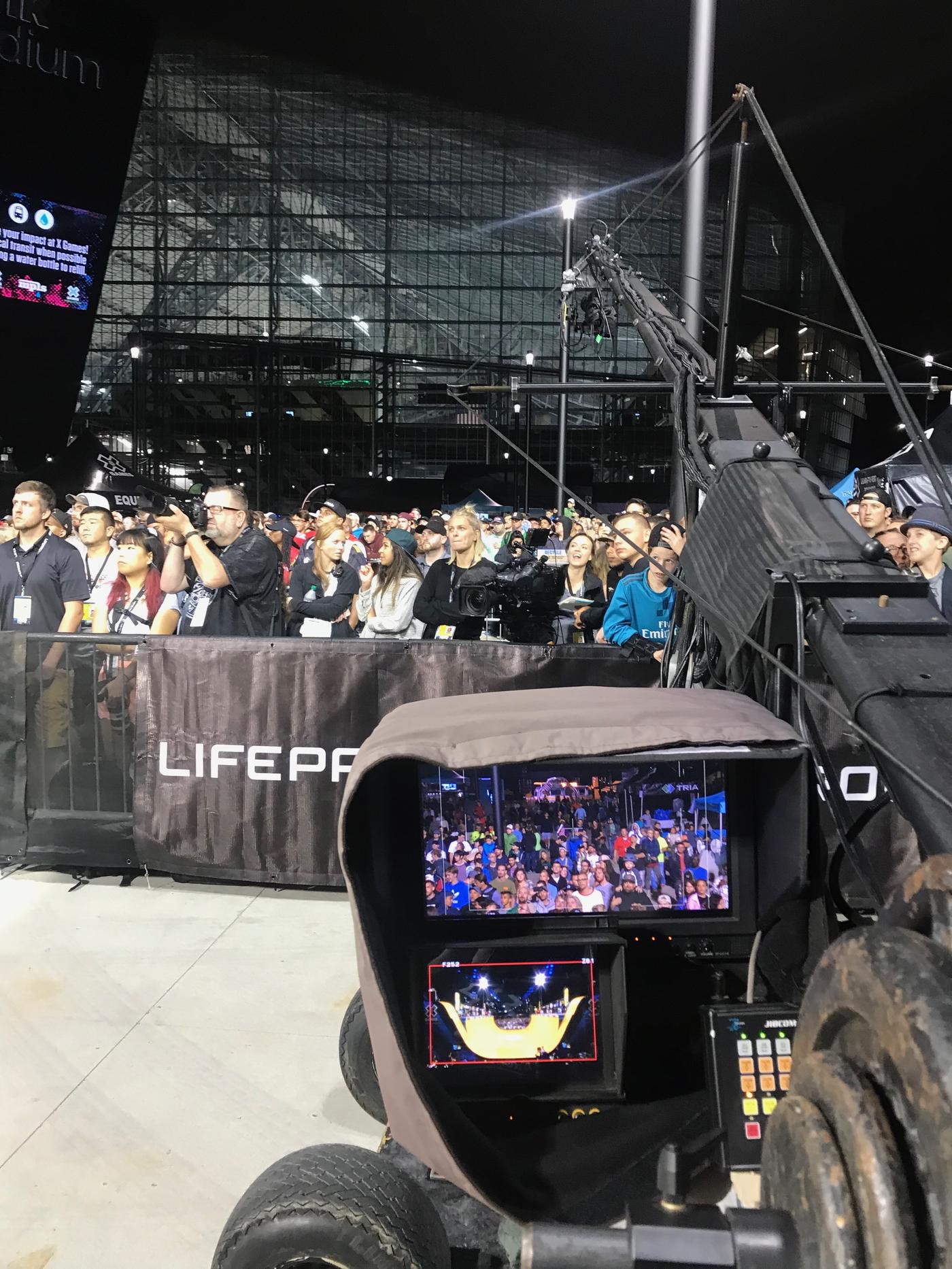 Craig Frankenhoff camera jib on location